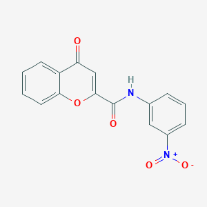 molecular formula C16H10N2O5 B2762834 N-(3-nitrophenyl)-4-oxo-4H-chromene-2-carboxamide CAS No. 361166-43-0