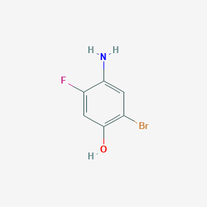 molecular formula C6H5BrFNO B2762839 4-Amino-2-bromo-5-fluorophenol CAS No. 111856-96-3