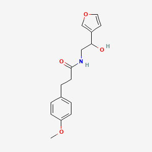 molecular formula C16H19NO4 B2762848 N-[2-(furan-3-yl)-2-hydroxyethyl]-3-(4-methoxyphenyl)propanamide CAS No. 1396873-84-9