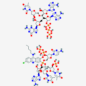 molecular formula C98H121ClN31O47P7 B027629 d(Tatc)m(5)acr-d(gata) complex CAS No. 103304-59-2