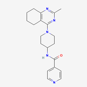 molecular formula C20H25N5O B2762929 N-[1-(2-methyl-5,6,7,8-tetrahydroquinazolin-4-yl)piperidin-4-yl]pyridine-4-carboxamide CAS No. 2034596-41-1