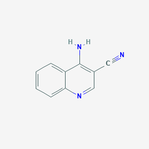 molecular formula C10H7N3 B2762942 4-Aminoquinoline-3-carbonitrile CAS No. 36626-03-6