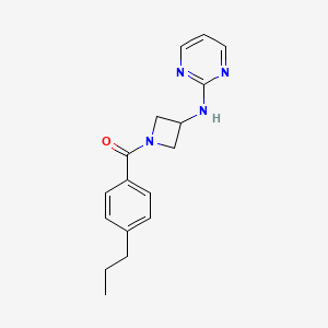 molecular formula C17H20N4O B2762990 N-[1-(4-propylbenzoyl)azetidin-3-yl]pyrimidin-2-amine CAS No. 2176069-92-2