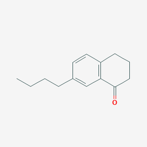molecular formula C14H18O B2762999 7-Butyl-1,2,3,4-tetrahydronaphthalen-1-one CAS No. 213257-59-1