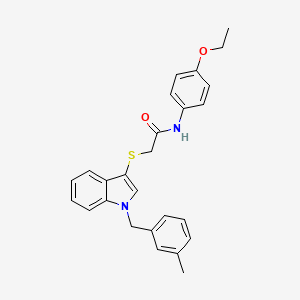 B2763036 N-(4-ethoxyphenyl)-2-((1-(3-methylbenzyl)-1H-indol-3-yl)thio)acetamide CAS No. 681275-88-7