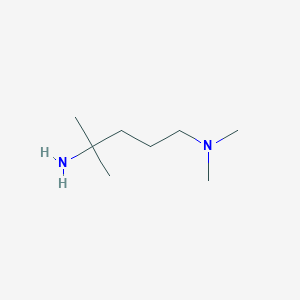 molecular formula C8H20N2 B2763037 (4-Amino-4-methylpentyl)dimethylamine CAS No. 933723-04-7