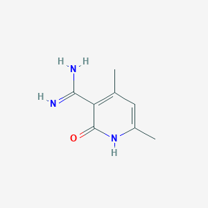 B2763080 2-Hydroxy-4,6-dimethyl-nicotinamidine CAS No. 885967-09-9