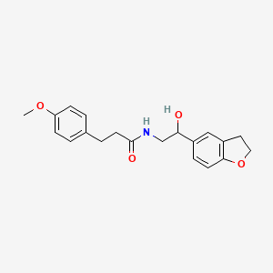 molecular formula C20H23NO4 B2763116 N-[2-(2,3-dihydro-1-benzofuran-5-yl)-2-hydroxyethyl]-3-(4-methoxyphenyl)propanamide CAS No. 1705479-17-9