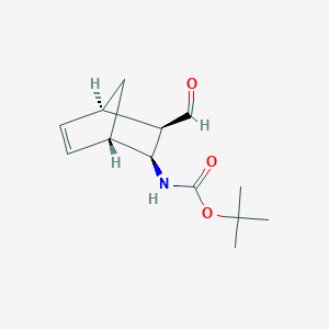 molecular formula C13H19NO3 B2763136 tert-butyl N-[(1S,2S,3R,4R)-3-formylbicyclo[2.2.1]hept-5-en-2-yl]carbamate CAS No. 1418113-84-4