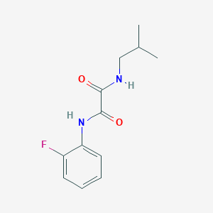 molecular formula C12H15FN2O2 B2763179 N'-(2-FLUOROPHENYL)-N-(2-METHYLPROPYL)ETHANEDIAMIDE CAS No. 306745-05-1