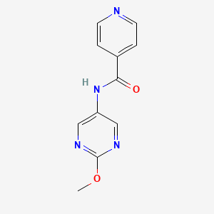 molecular formula C11H10N4O2 B2763195 N-(2-methoxypyrimidin-5-yl)pyridine-4-carboxamide CAS No. 1396815-73-8