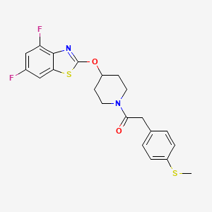 B2763223 1-(4-((4,6-Difluorobenzo[d]thiazol-2-yl)oxy)piperidin-1-yl)-2-(4-(methylthio)phenyl)ethanone CAS No. 1323562-84-0