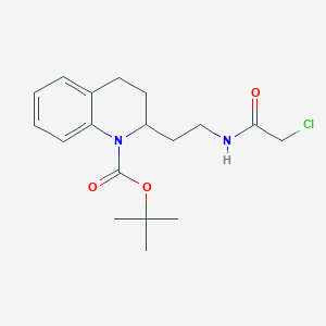 Tert-butyl 2-[2-[(2-chloroacetyl)amino]ethyl]-3,4-dihydro-2H-quinoline-1-carboxylate