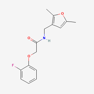 molecular formula C15H16FNO3 B2763241 N-[(2,5-dimethylfuran-3-yl)methyl]-2-(2-fluorophenoxy)acetamide CAS No. 1351660-37-1