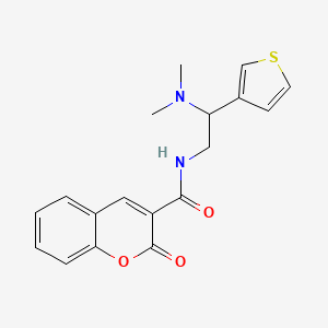 N-(2-(dimethylamino)-2-(thiophen-3-yl)ethyl)-2-oxo-2H-chromene-3-carboxamide