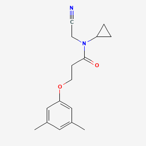 molecular formula C16H20N2O2 B2763299 N-(cyanomethyl)-N-cyclopropyl-3-(3,5-dimethylphenoxy)propanamide CAS No. 1252326-44-5