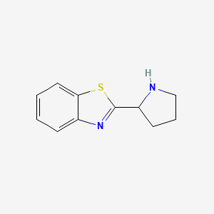 molecular formula C11H12N2S B2763331 2-Pyrrolidin-2-yl-benzothiazole CAS No. 359804-21-0