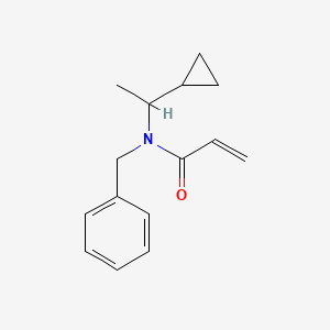 molecular formula C15H19NO B2763339 N-benzyl-N-(1-cyclopropylethyl)prop-2-enamide CAS No. 1179216-39-7