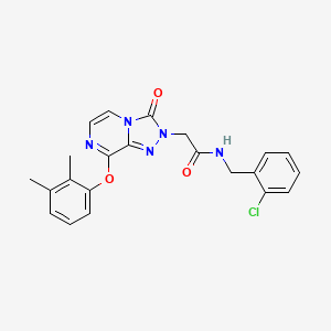 molecular formula C22H20ClN5O3 B2763498 N-(2-chlorobenzyl)-2-(8-(2,3-dimethylphenoxy)-3-oxo-[1,2,4]triazolo[4,3-a]pyrazin-2(3H)-yl)acetamide CAS No. 1251545-18-2