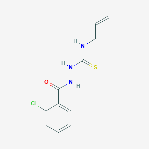 molecular formula C11H12ClN3OS B2763503 N-allyl-2-(2-chlorobenzoyl)hydrazinecarbothioamide CAS No. 15944-94-2