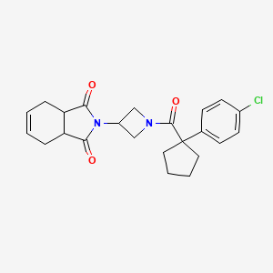 2-(1-(1-(4-chlorophenyl)cyclopentanecarbonyl)azetidin-3-yl)-3a,4,7,7a-tetrahydro-1H-isoindole-1,3(2H)-dione