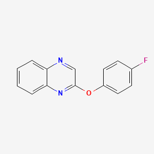 molecular formula C14H9FN2O B2763624 2-(4-Fluorophenoxy)quinoxaline CAS No. 223592-22-1