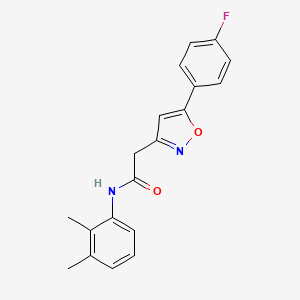 molecular formula C19H17FN2O2 B2763629 N-(2,3-dimethylphenyl)-2-[5-(4-fluorophenyl)-1,2-oxazol-3-yl]acetamide CAS No. 953202-44-3