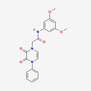 molecular formula C20H19N3O5 B2763645 N-(3,5-dimethoxyphenyl)-2-(2,3-dioxo-4-phenyl-1,2,3,4-tetrahydropyrazin-1-yl)acetamide CAS No. 899213-27-5