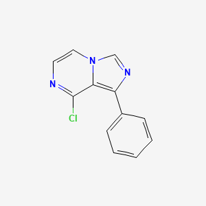 molecular formula C12H8ClN3 B2763748 8-Chloro-1-phenylimidazo[1,5-A]pyrazine CAS No. 1340769-63-2
