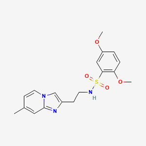 2,5-dimethoxy-N-(2-(7-methylimidazo[1,2-a]pyridin-2-yl)ethyl)benzenesulfonamide