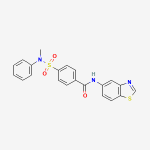 N-(benzo[d]thiazol-5-yl)-4-(N-methyl-N-phenylsulfamoyl)benzamide