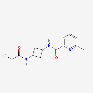 N-[3-[(2-Chloroacetyl)amino]cyclobutyl]-6-methylpyridine-2-carboxamide