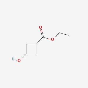molecular formula C7H12O3 B2763844 Ethyl 3-hydroxycyclobutanecarboxylate CAS No. 160351-88-2; 17205-02-6