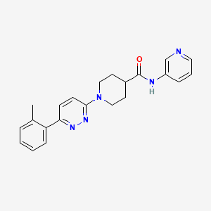 molecular formula C22H23N5O B2763872 N-(pyridin-3-yl)-1-(6-(o-tolyl)pyridazin-3-yl)piperidine-4-carboxamide CAS No. 1105233-03-1