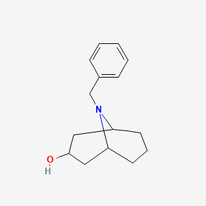 molecular formula C15H21NO B2763888 9-Benzyl-9-azabicyclo[3.3.1]nonan-3-ol CAS No. 289487-86-1
