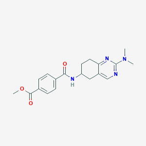 molecular formula C19H22N4O3 B2763906 Methyl 4-{[2-(dimethylamino)-5,6,7,8-tetrahydroquinazolin-6-yl]carbamoyl}benzoate CAS No. 2097898-21-8