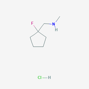 1-(1-Fluorocyclopentyl)-N-methylmethanamine;hydrochloride