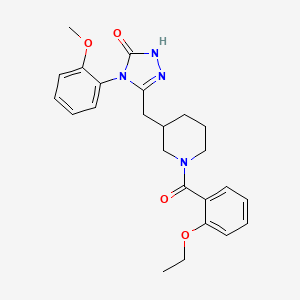 3-((1-(2-ethoxybenzoyl)piperidin-3-yl)methyl)-4-(2-methoxyphenyl)-1H-1,2,4-triazol-5(4H)-one