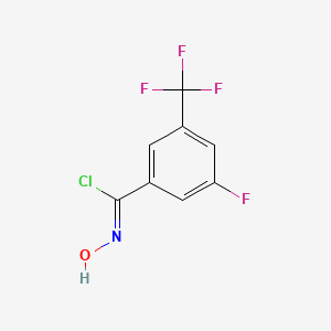 (1Z)-3-Fluoro-N-hydroxy-5-(trifluoromethyl)benzenecarboximidoyl chloride
