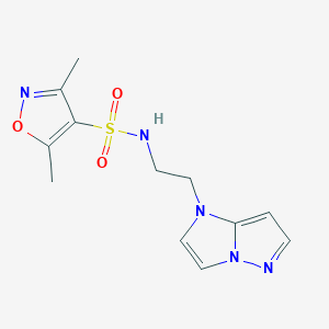 N-(2-(1H-imidazo[1,2-b]pyrazol-1-yl)ethyl)-3,5-dimethylisoxazole-4-sulfonamide