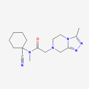N-(1-cyanocyclohexyl)-N-methyl-2-{3-methyl-5H,6H,7H,8H-[1,2,4]triazolo[4,3-a]pyrazin-7-yl}acetamide