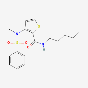 N-(2-chloro-4-methylphenyl)-2-({4-[4-(4-methoxyphenyl)piperazin-1-yl]pyrimidin-2-yl}thio)acetamide
