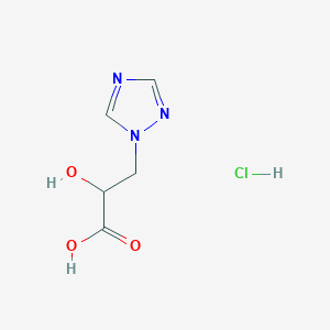 2-Hydroxy-3-(1,2,4-triazol-1-yl)propanoic acid;hydrochloride