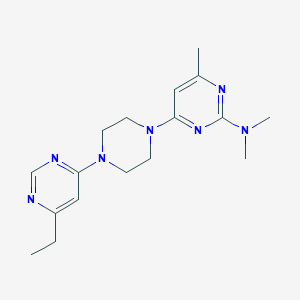 4-[4-(6-Ethylpyrimidin-4-yl)piperazin-1-yl]-N,N,6-trimethylpyrimidin-2-amine