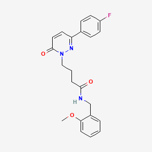4-(3-(4-fluorophenyl)-6-oxopyridazin-1(6H)-yl)-N-(2-methoxybenzyl)butanamide
