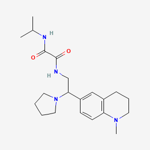 N-isopropyl-N'-[2-(1-methyl-1,2,3,4-tetrahydroquinolin-6-yl)-2-pyrrolidin-1-ylethyl]ethanediamide