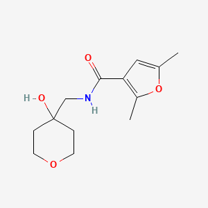 molecular formula C13H19NO4 B2764029 N-[(4-hydroxyoxan-4-yl)methyl]-2,5-dimethylfuran-3-carboxamide CAS No. 1351591-51-9