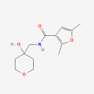 N-((4-hydroxytetrahydro-2H-pyran-4-yl)methyl)-2,5-dimethylfuran-3-carboxamide