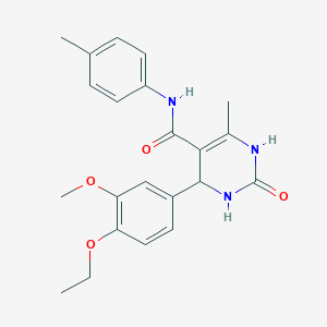 4-(4-ethoxy-3-methoxyphenyl)-6-methyl-2-oxo-N-(p-tolyl)-1,2,3,4-tetrahydropyrimidine-5-carboxamide