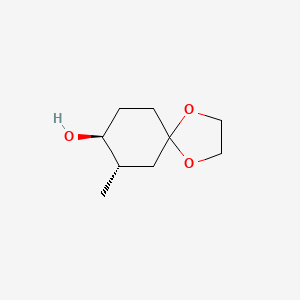 molecular formula C9H16O3 B2764041 trans-7-Methyl-1,4-dioxaspiro[4.5]decan-8-ol CAS No. 1190073-76-7